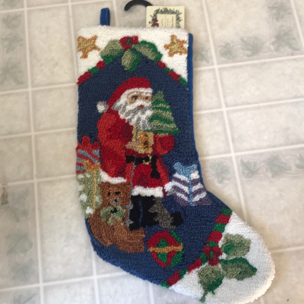 Ridgefield Home Tapestry Santa Claus Stocking